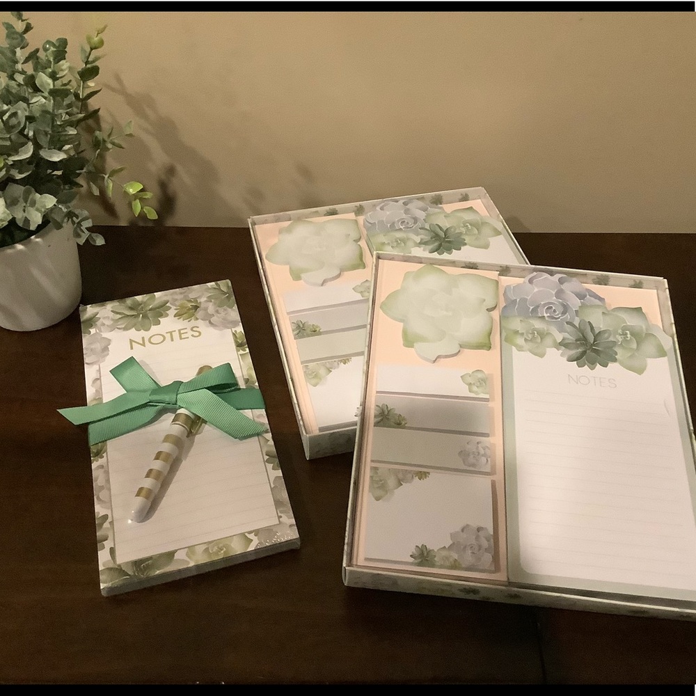 3 New Succulents Stationery Sets 🖊